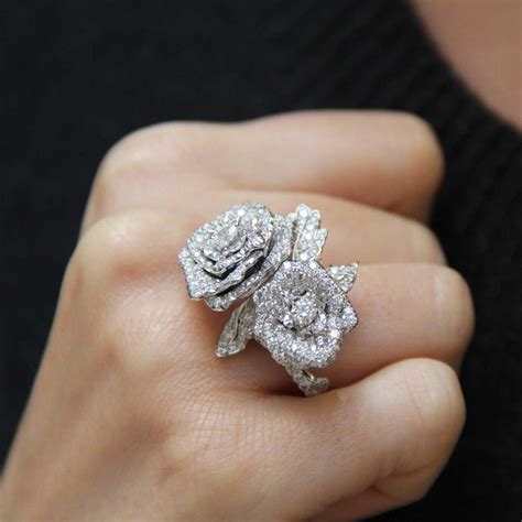 rose dior jewelry|Dior flower ring.